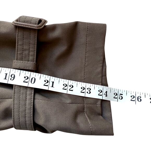 VTG London Fog Towne Trench Coat Mens 38 Short Khaki Brown Belted Lined Classic - Picture 5 of 9